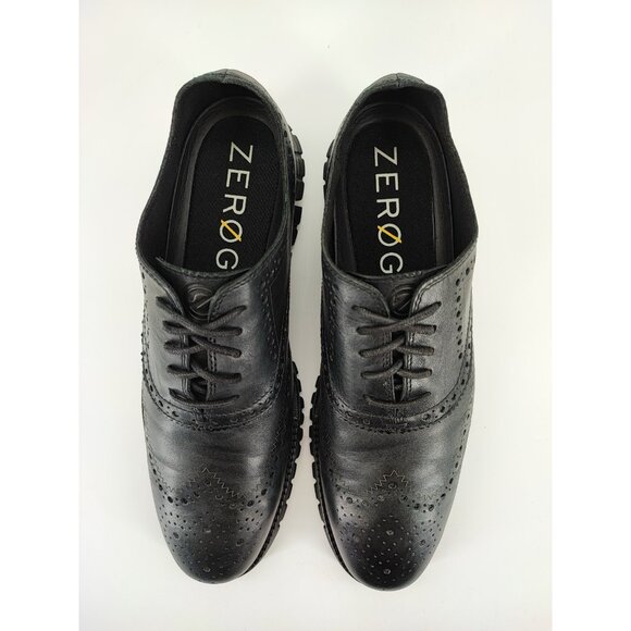 Cole Han Men's Zerogrand Black Leather Oxford Shoes Size 10.5M - Picture 4 of 9